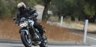 Roadracing World Associate Editor David Swarts riding a 2018-model Kawasaki Z650 during a new model launch held in Southern California in 2017. Photo by Kevin Wing, courtesy of Kawasaki Motors Corp., U.S.A.