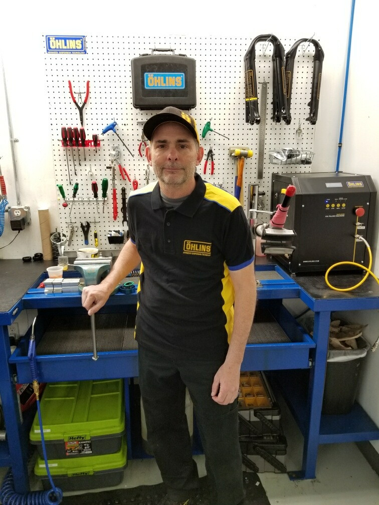 Öhlins USA Motorsport Race Manager Mike Himmelsbach. Photo courtesy of Öhlins USA.