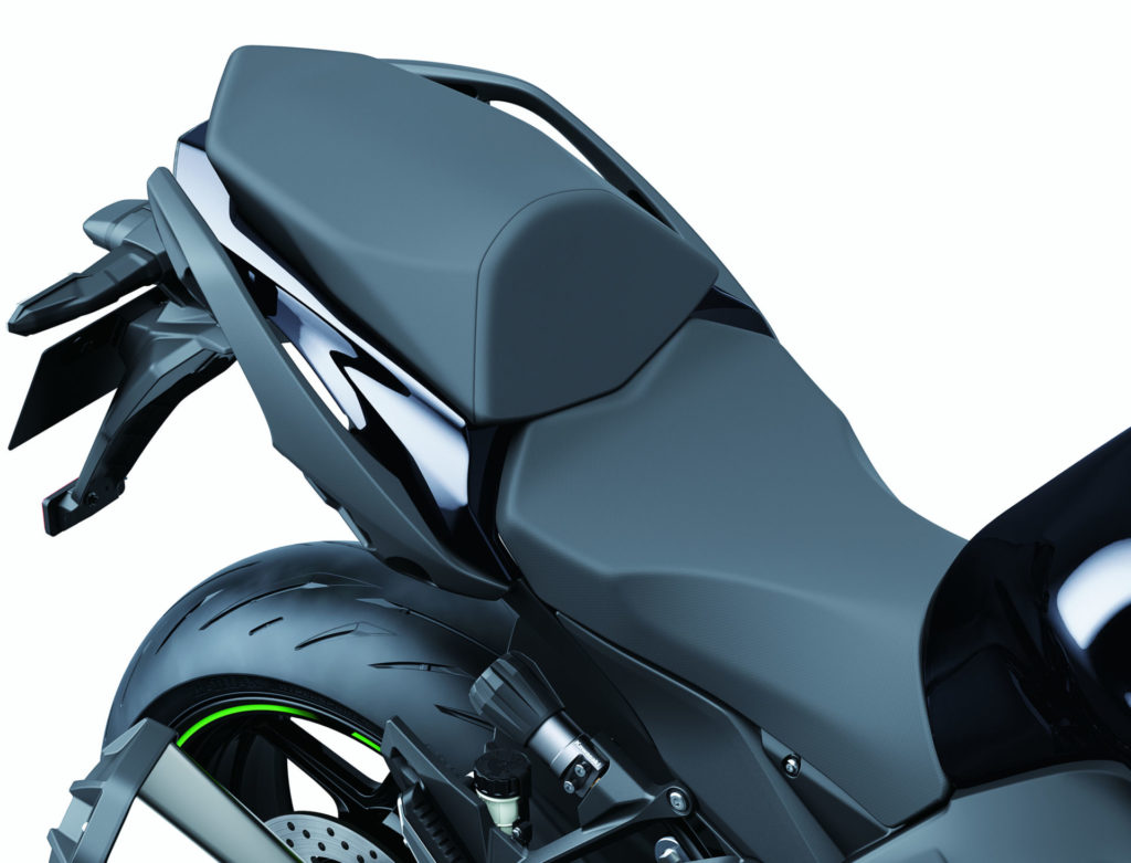 The 2020 Kawasaki Ninja 1000SX comes with new seats for the rider and passenger. Photo courtesy of Kawasaki.