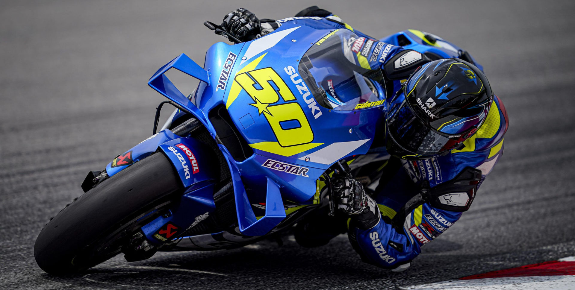 Sylvain Guintoli (50) as seen during the MotoGP pre-season test at Sepang International Circuit, in Malaysia. Photo courtesy of Team Suzuki Press Office.