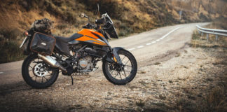 A 2020-model KTM 390 Adventure. Photo courtesy of KTM North America.
