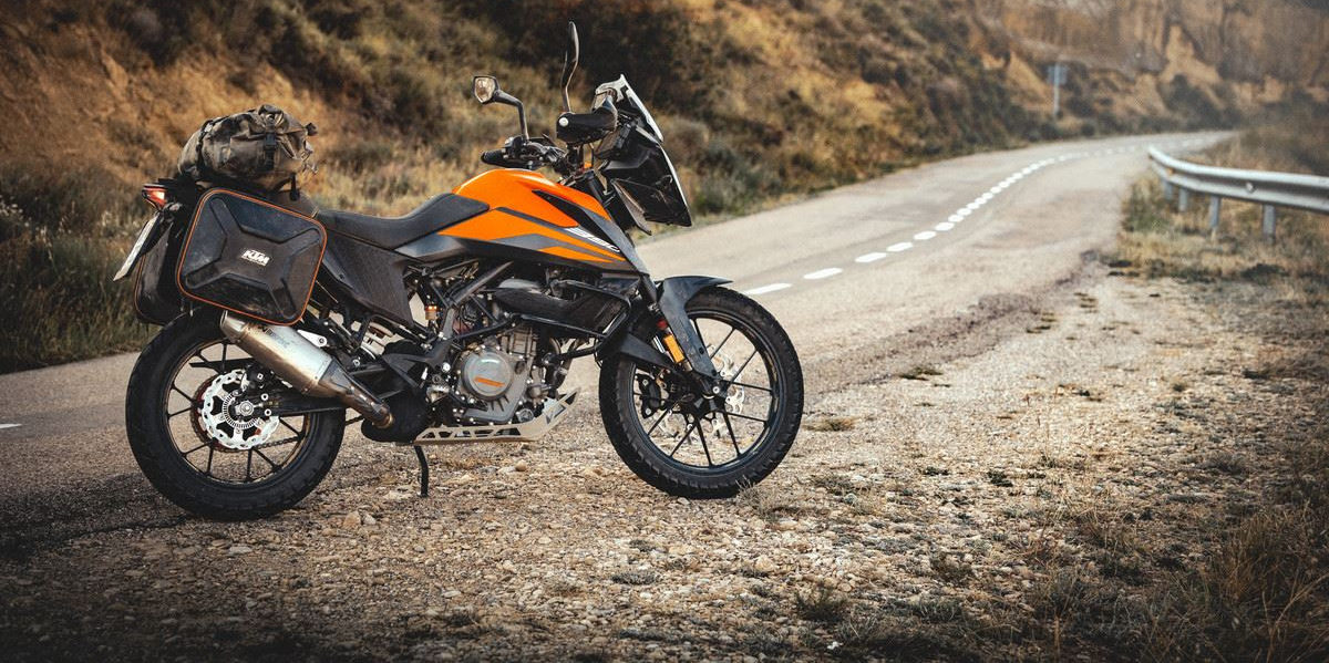 A 2020-model KTM 390 Adventure. Photo courtesy of KTM North America.