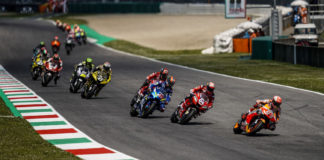 MotoGP And World Superbike: Dorna Still Determined To Race In 2020 Marc Marquez 93) leading the MotoGP race at Mugello in 2019. Photo courtesy of Dorna.