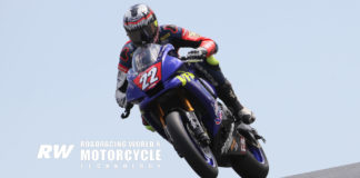 MotoAmerica: Josh Hayes Previews Superbike, P12 (Ashton Yates) Ashton Yates (22) in action on his VFR Yamaha YZF-R1 Stock 1000 racebike at Sonoma Raceway in 2019. Photo by Brian J. Nelson.