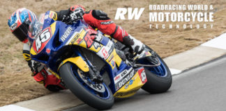 Cameron Petersen (45) at speed on his new Altus Motorsports Tucker Hagerty Suzuki GSX-R1000 Superstock bike during the 2020 MotoAmerica pre-season test at Barber Motorsports Park. Photo by Brian J. Nelson.