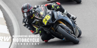 “Aussie Dave” Anthony (25), as seen during the MotoAmerica pre-season test at Barber Motorsports Park. Photo by Brian J. Nelson.