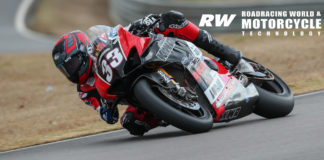 Kyle Wyman (33) at speed during the official MotoAmerica pre-season at Barber Motorsports Park. Photo by Brian J. Nelson.