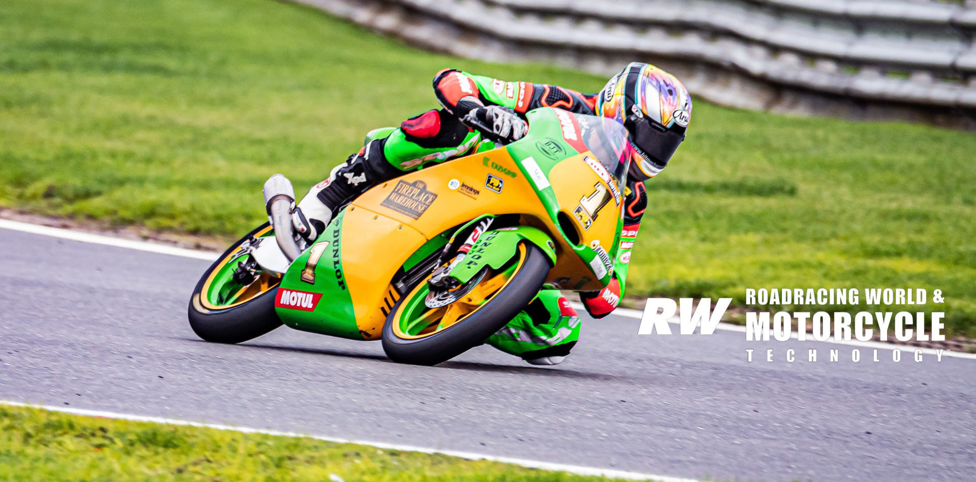 Brandon Paasch (1), the 2019 British Motostar (Moto3) National Champion. Photo by Barry Clay.