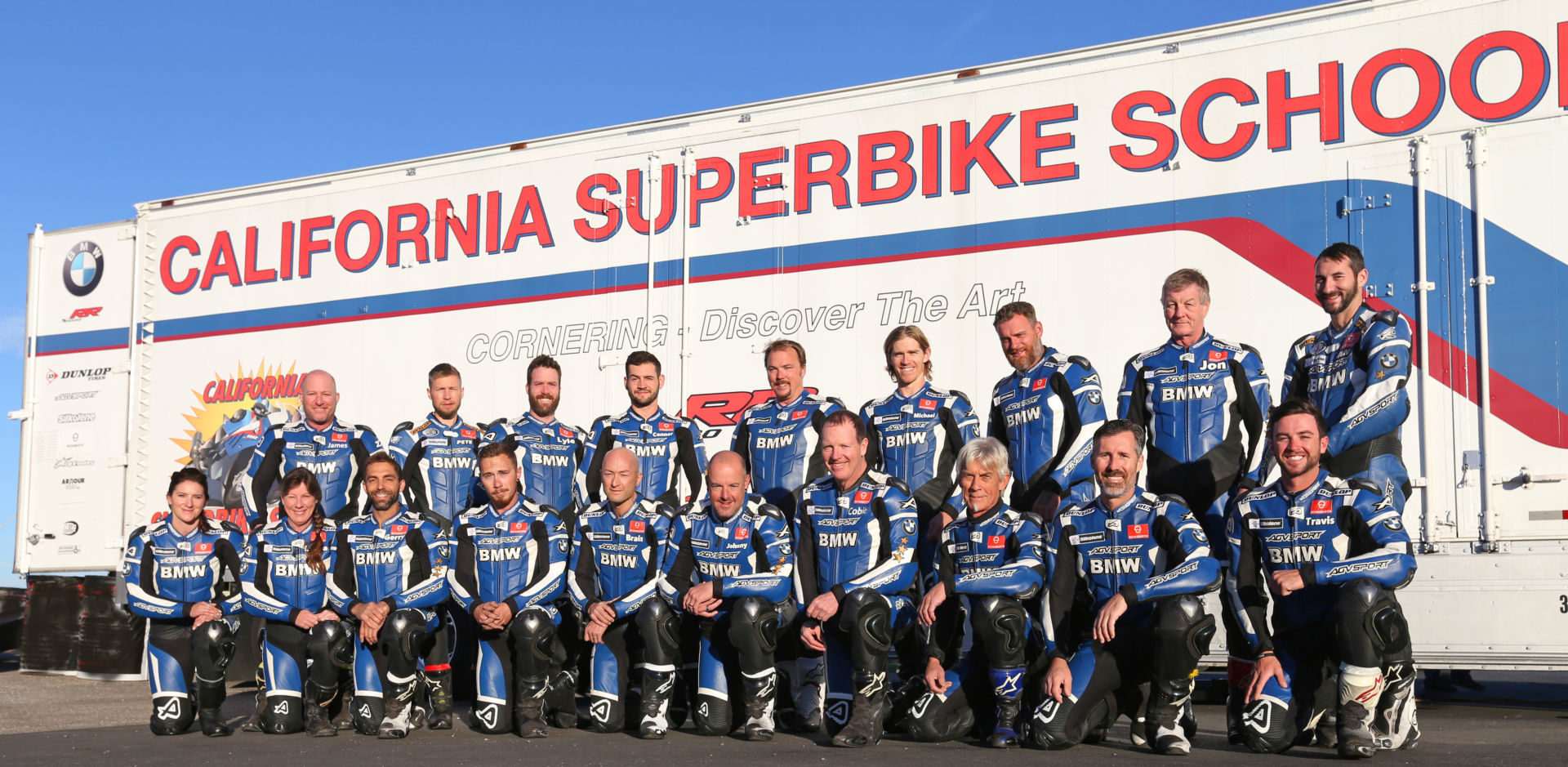 The California Superbike School team of coach instructors. Photo courtesy of California Superbike School.