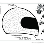 The Little Motorcycle Coloring Page Four. Illustration by Jim Serfass.