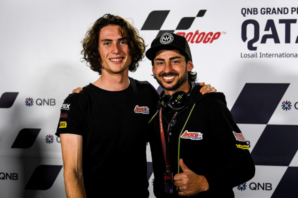 Joe Roberts (left) and John Hopkins (right) in Qatar. Photo courtesy of American Racing Team.