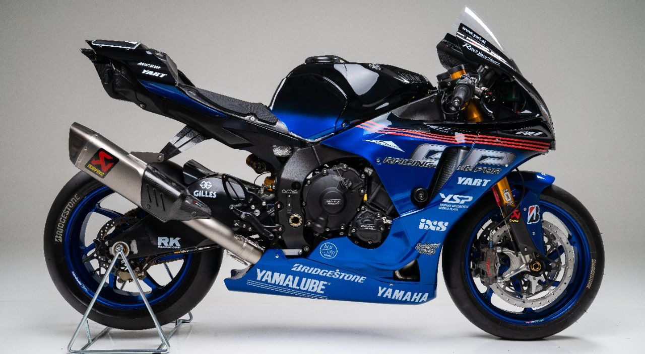 The Yamalube Yamaha EWC Official Team by YART YZF-R1 with its special livery for the Suzuka 8-Hours race. Photo courtesy of Yamaha.
