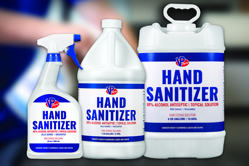 VP Racing Fuels' new hand sanitizer. Photo courtesy of VP Racing Fuels.