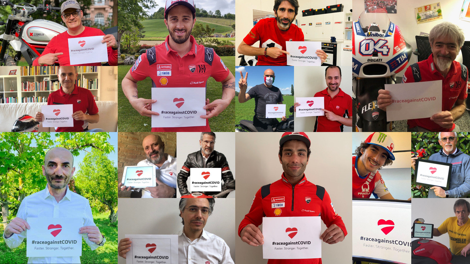 Ducati and its employees have launched a fundraiser to support patients recovering from COVID-19. Image courtesy of Ducati.