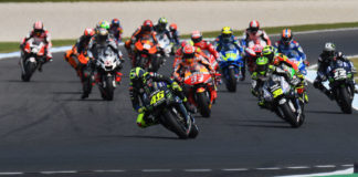 The start of the 2019 Australian Grand Prix at Phillip Island. Photo courtesy Michelin.