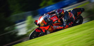 Pol Espargaro (44) in action at Red Bull Ring. Photo by Philip Platzer, courtesy Red Bull KTM.