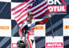 Nicky Hayden, after finishing third in World Superbike Race One at Laguna Seca in 2016. Photo courtesy Honda.