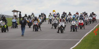 The grid prior to the start of a N2 Racing/WERA National Endurance race at Pittsburgh International Race Complex. Photo courtesy N2 Racing.