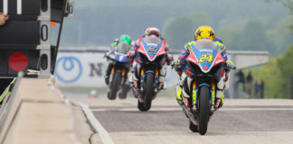 Action from MotoAmerica Superbike Race One at Road America in 2019. Photo by Brian J. Nelson.