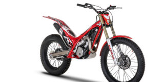 A GASGAS TXT Racing 300 trials bike. Photo courtesy of GASGAS Motorcycles.