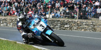 Michael Dunlop (3) in action during the 2016 Classic TT. Photo courtesy of Classic TT Press Office.