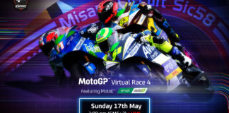 The MotoE class will be part of MotoGP Virtual Race 4 on May 17. Image courtesy Dorna.
