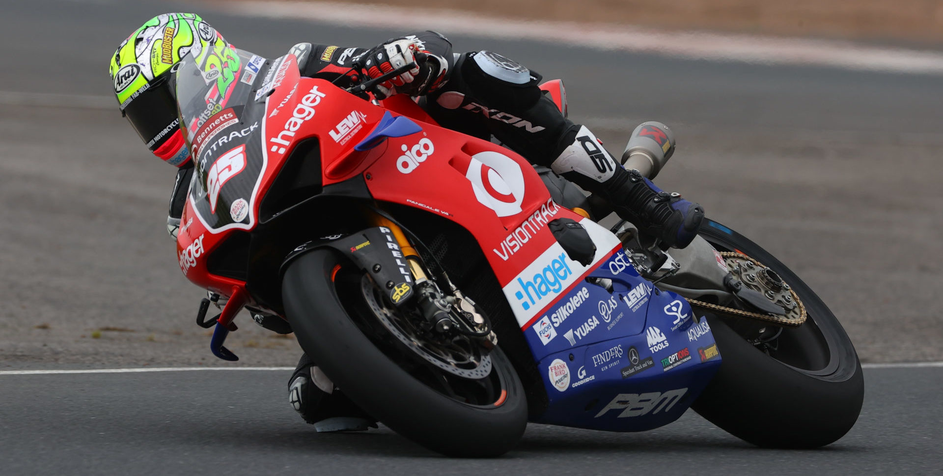 Josh Brookes (25). Photo courtesy Visiontrack Ducati.