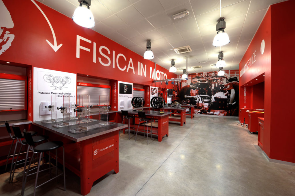 The Fisica in Moto Laboratory. Photo courtesy Ducati.