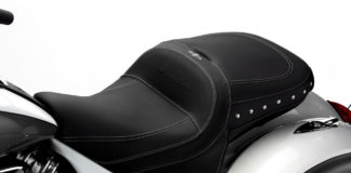 Indian Motorcycle's ClimaCommand Classic Seat with heating and cooling. Photo courtesy Indian Motorcycle.