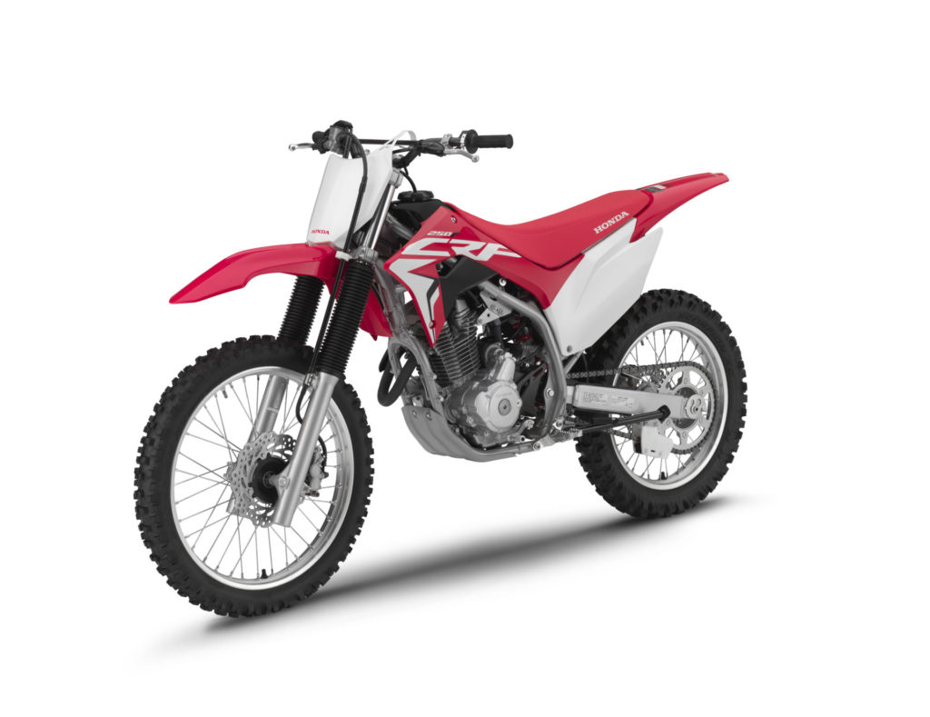 A 2021 Honda CRF250F. Photo courtesy American Honda.