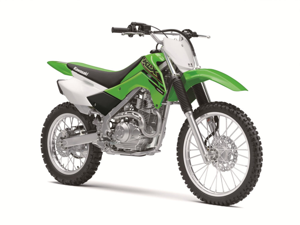 A 2021 Kawasaki KLX140R L. Photo courtesy Kawasaki Motors Corp., U.S.A.