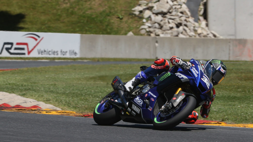 Jake Gagne (32). Photo courtesy Yamaha Racing.