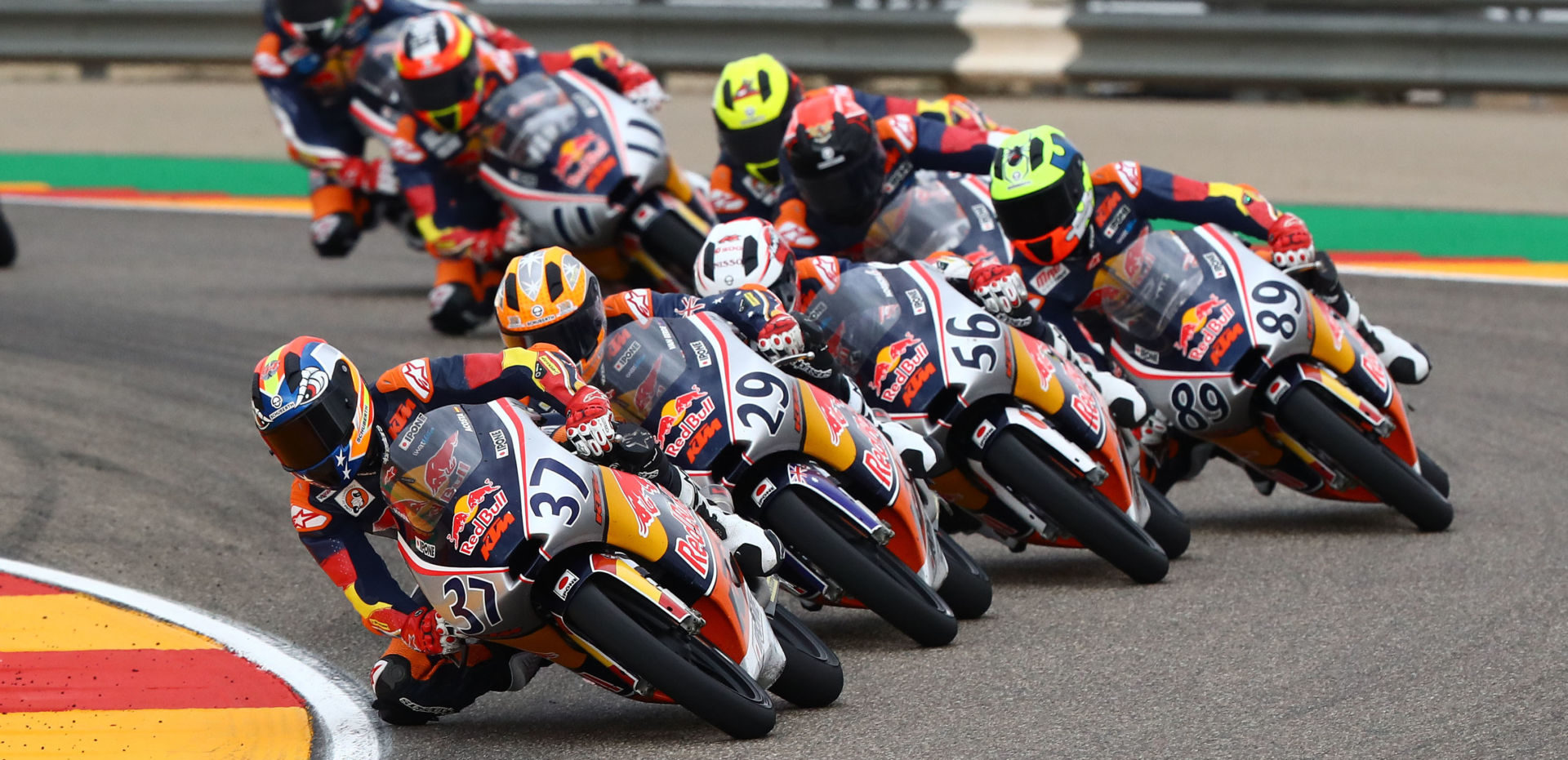 Action from the 2019 Red Bull MotoGP Rookies Cup. Photo courtesy Red Bull.