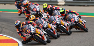 Action from the 2019 Red Bull MotoGP Rookies Cup. Photo courtesy Red Bull.