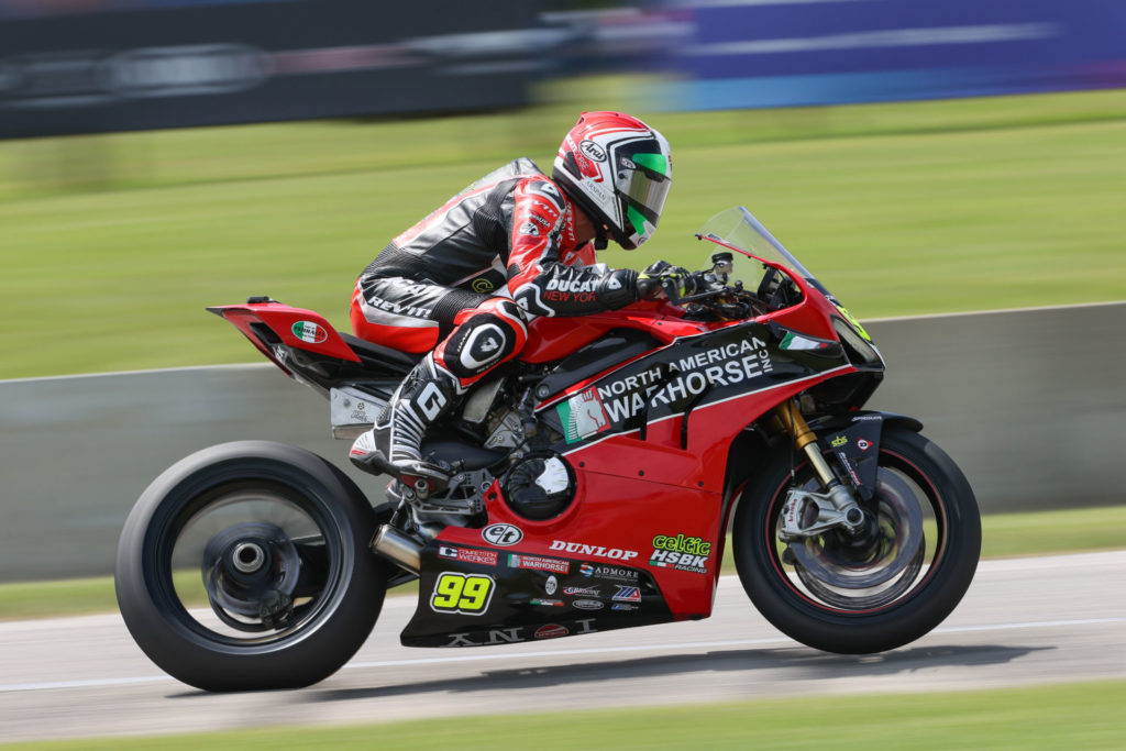 PJ Jacobsen (99). Photo courtesy Ducati.