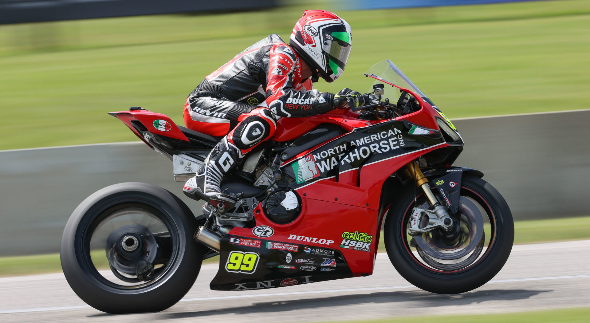 PJ Jacobsen (99). Photo courtesy Ducati.