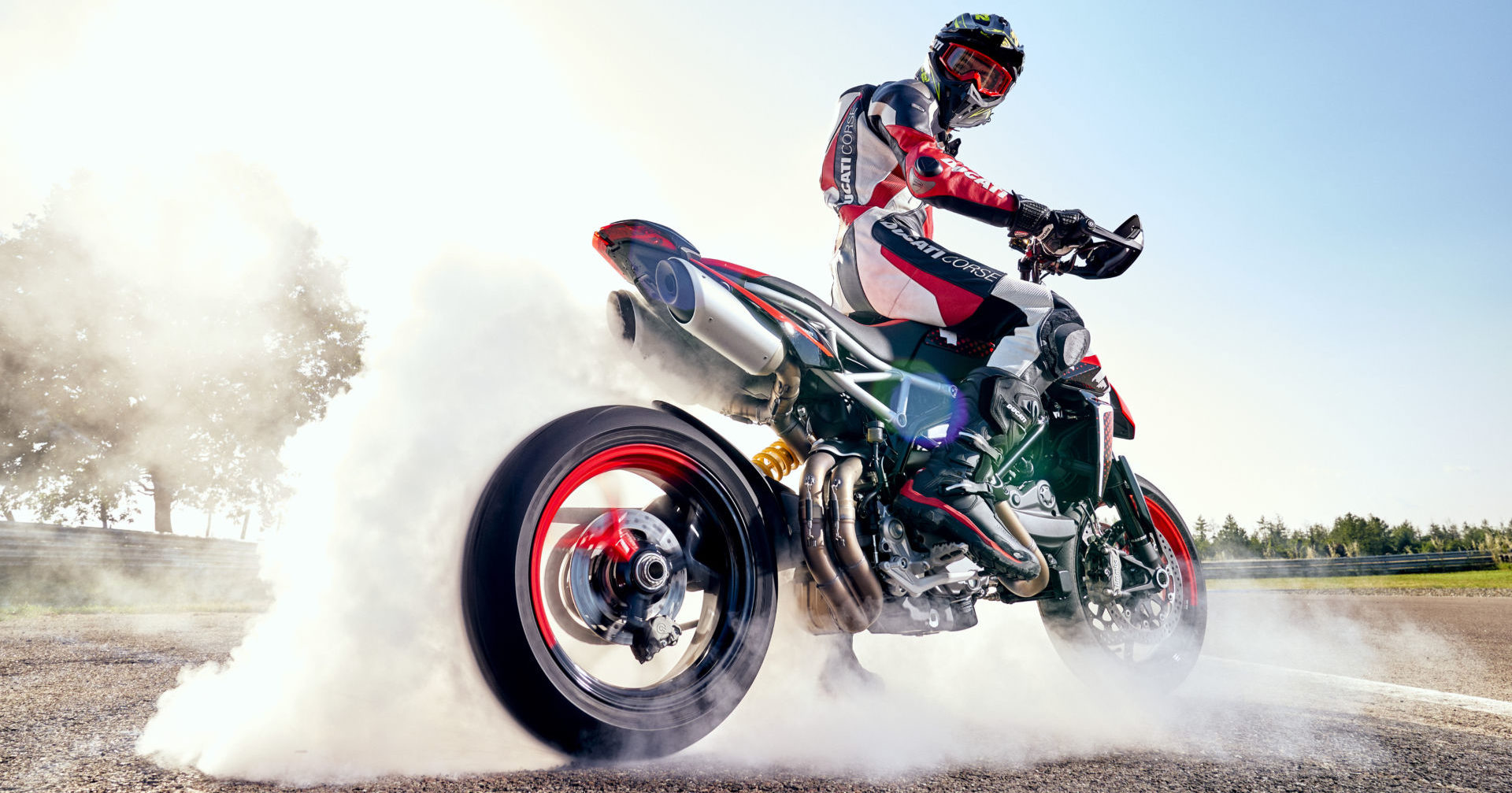 A Ducati Hypermotard 950 RVE in action. Photo courtesy Ducati.