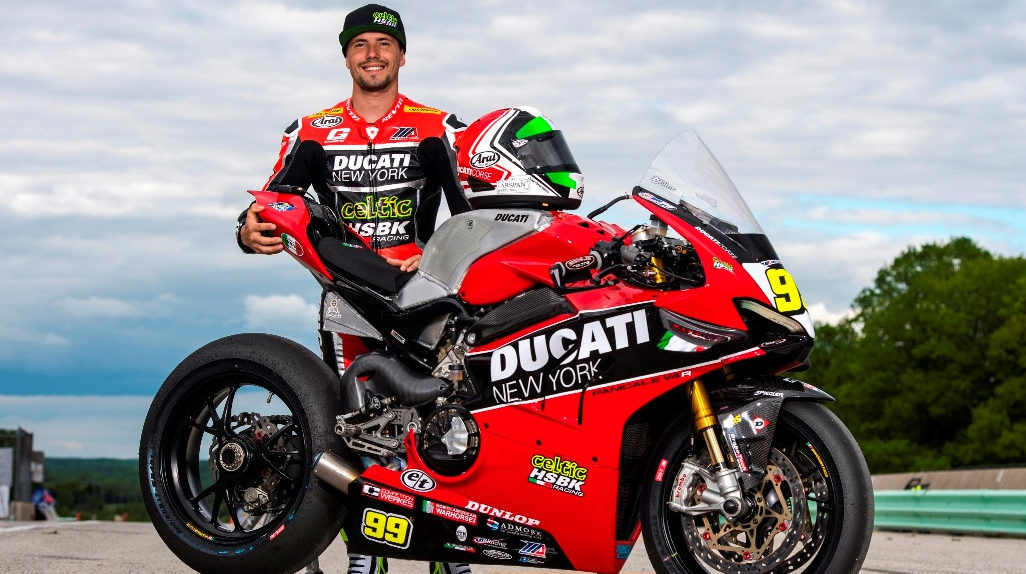 PJ Jacobsen and his Celtic HSBK Racing Ducati Panigale V4 R. Photo courtesy Celtic HSBK Racing.