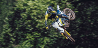 A 2021-model Husqvarna FC 450 in action. Photo courtesy of Husqvarna.