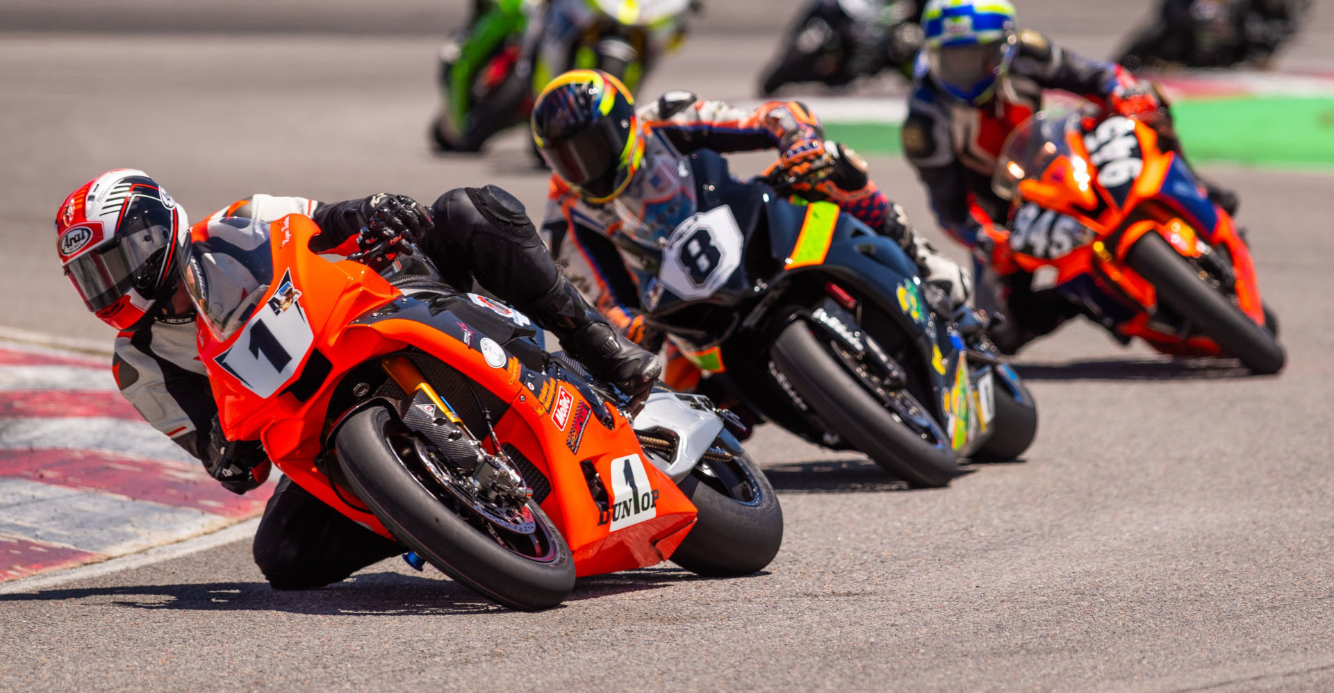 MRA #1 plate holder Ryan Burke leads a group of MRA racers. Photo by Jim Browning/Rocky Mountain Photography, courtesy MRA.