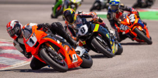 MRA #1 plate holder Ryan Burke leads a group of MRA racers. Photo by Jim Browning/Rocky Mountain Photography, courtesy MRA.