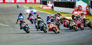The start of the 2019 Japanese Grand Prix at Twin Ring Motegi. Photo by Kohei Hirota.