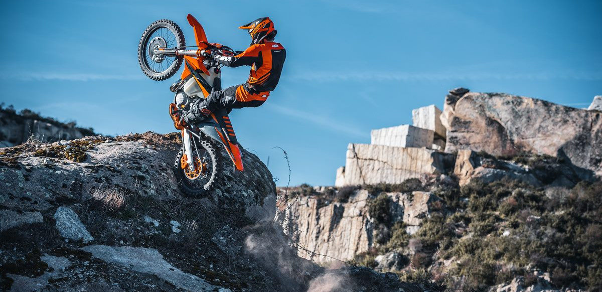 A 2021 KTM 300 XC-W TPI in action. Photo courtesy KTM North America.