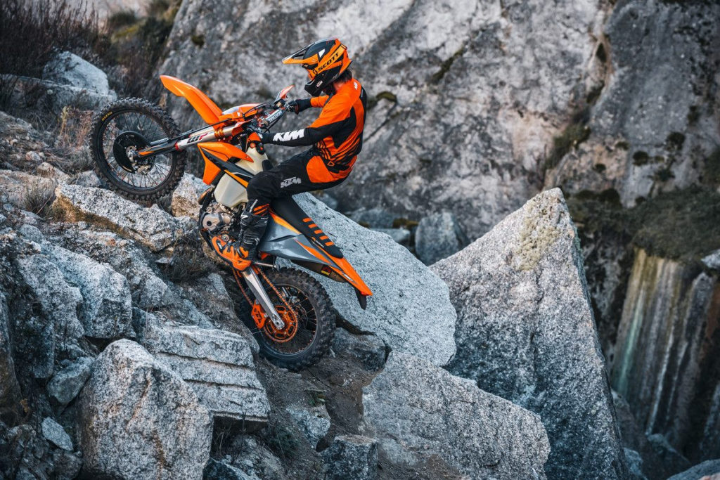 A 2021-model KTM 350 XCF-W in action. Photo courtesy KTM North America.