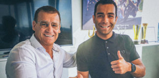 Pit Beirer, KTM Motorsport Director (left) and Danilo Petrucci (right). Photo courtesy of Red Bull KTM.