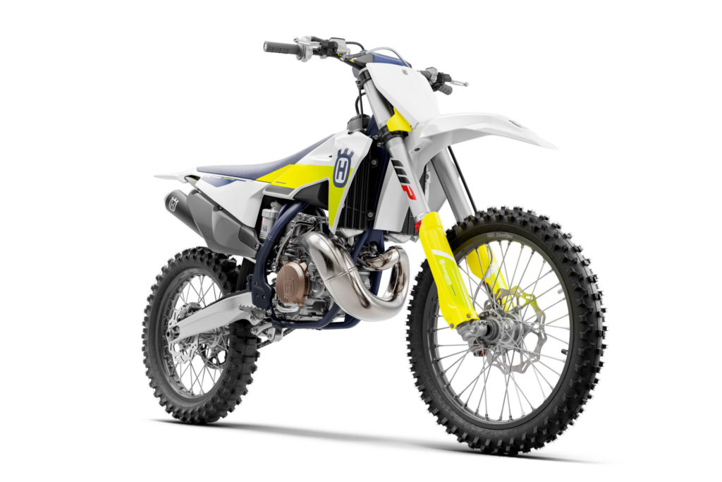 A 2021-model Husqvarna TC 250. Photo courtesy of Husqvarna.