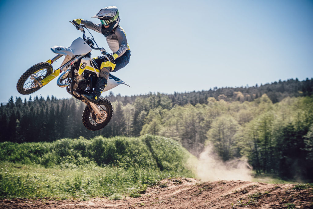 A 2021-model Husqvarna TC 65 in action. Photo courtesy of Husqvarna.