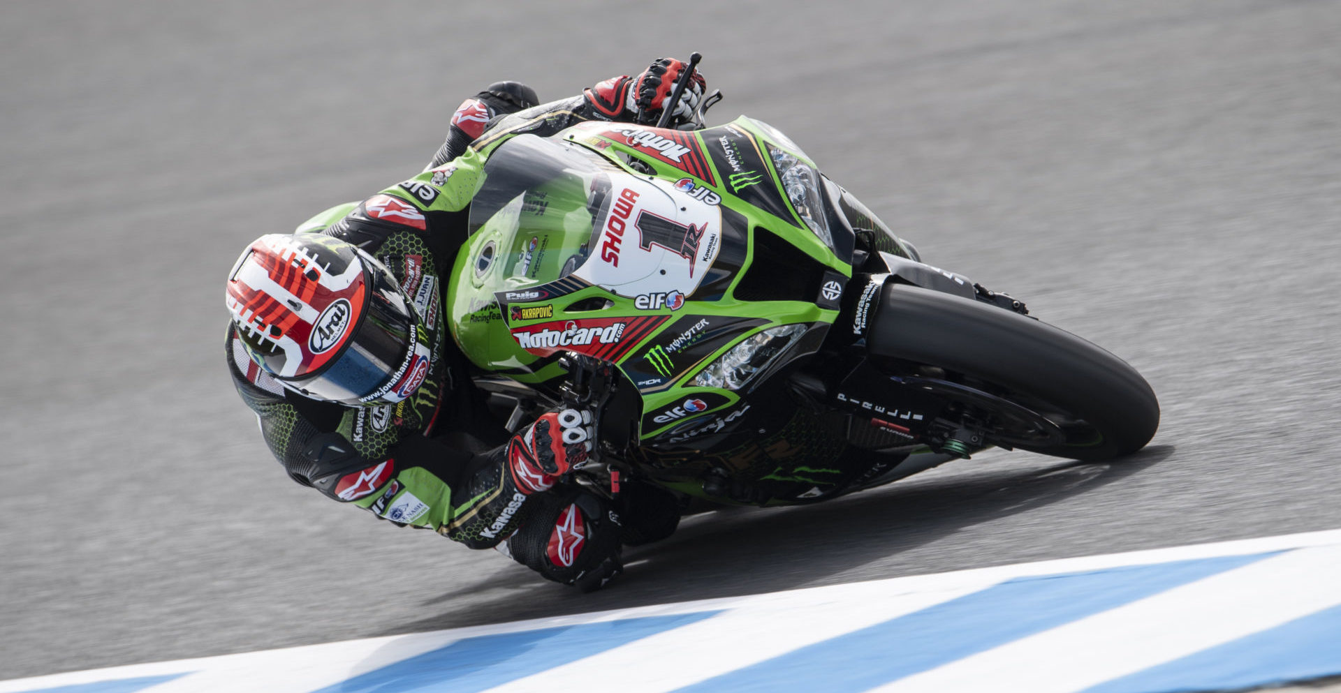 Jonathan Rea (1). Photo courtesy Kawasaki Racing Team.