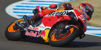 Marc Marquez (93) at Jerez last weekend. Photo courtesy Repsol Honda.