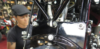 Restoring The Vincent Black Shadow: This is the front brake balance bar...